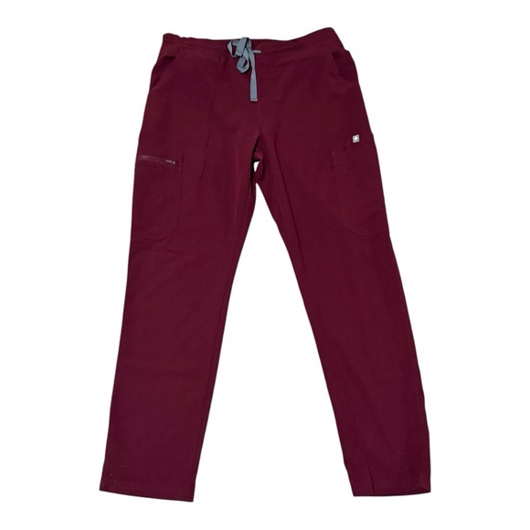 FIGS Technical Collection Burgundy Pants Scrubs Size S Hospital Work Nurse RN - Picture 3 of 8
